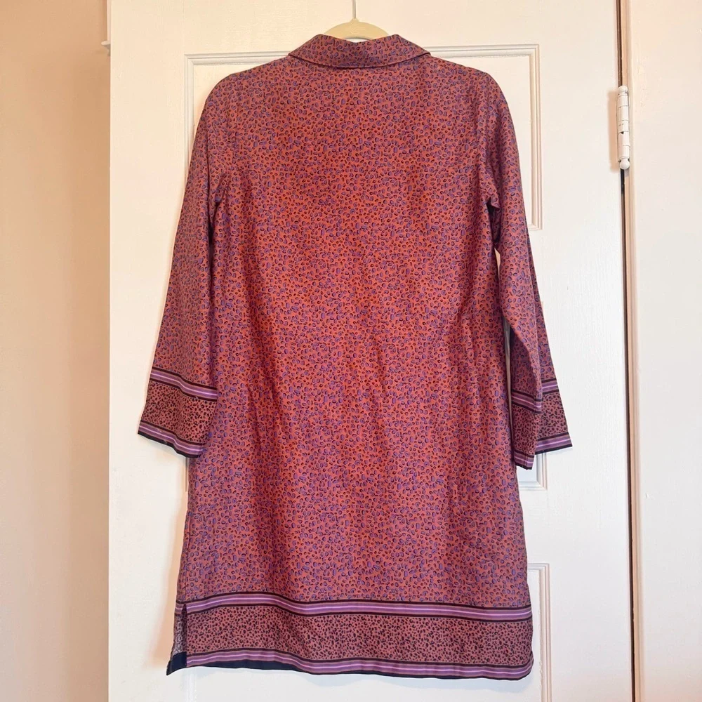 Laurence Tavernier Gabi Women's 100% Cotton Nightshirt Long Sleeve Size XS